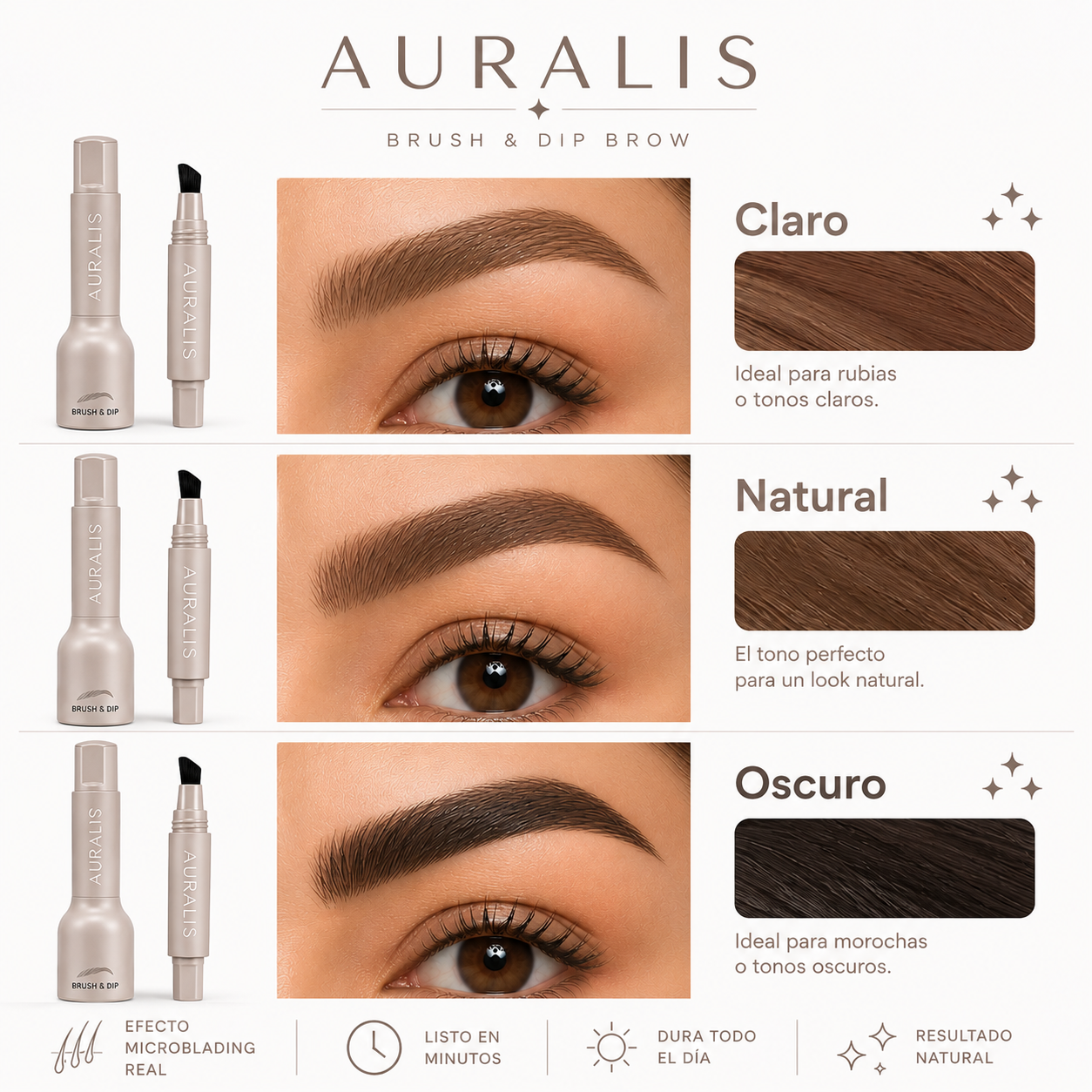 Auralis BrowDefine™ - Pintador efecto pelo a pelo