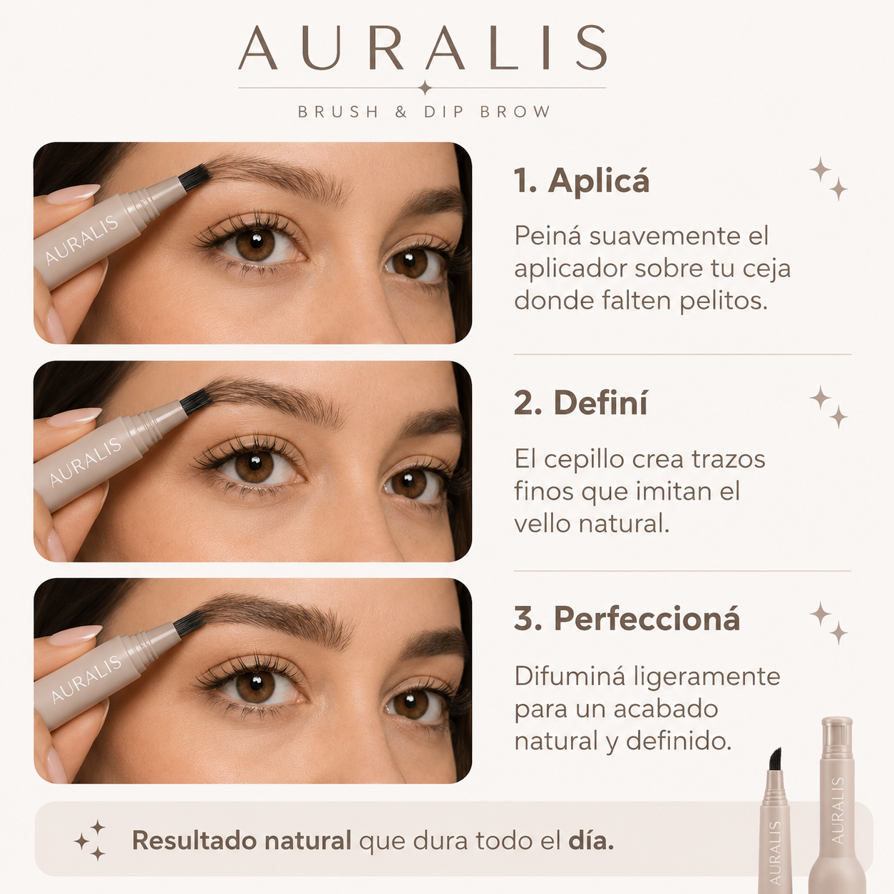 Auralis BrowDefine™ - Pintador efecto pelo a pelo